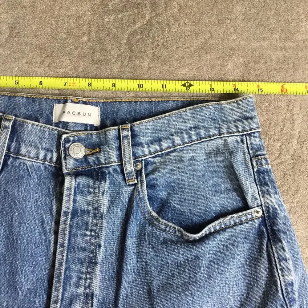 PACSUN Stretch Dad Cotton Button Fly Jeans Sz 29